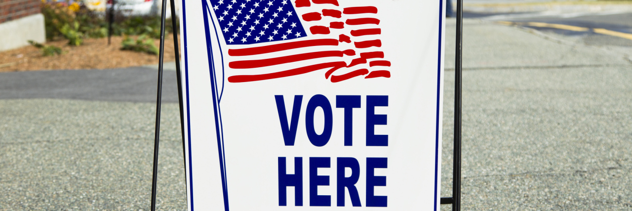 2020 Election Ballots Aren't Accessible to People With Low Vision An election polling place station during a United States election.