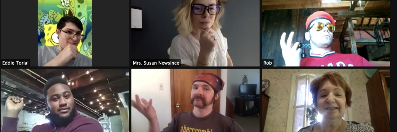 How Our Autism-Inclusive Theatre Company Is Adapting to the Pandemic Autistic performers acting in a Zoom play.