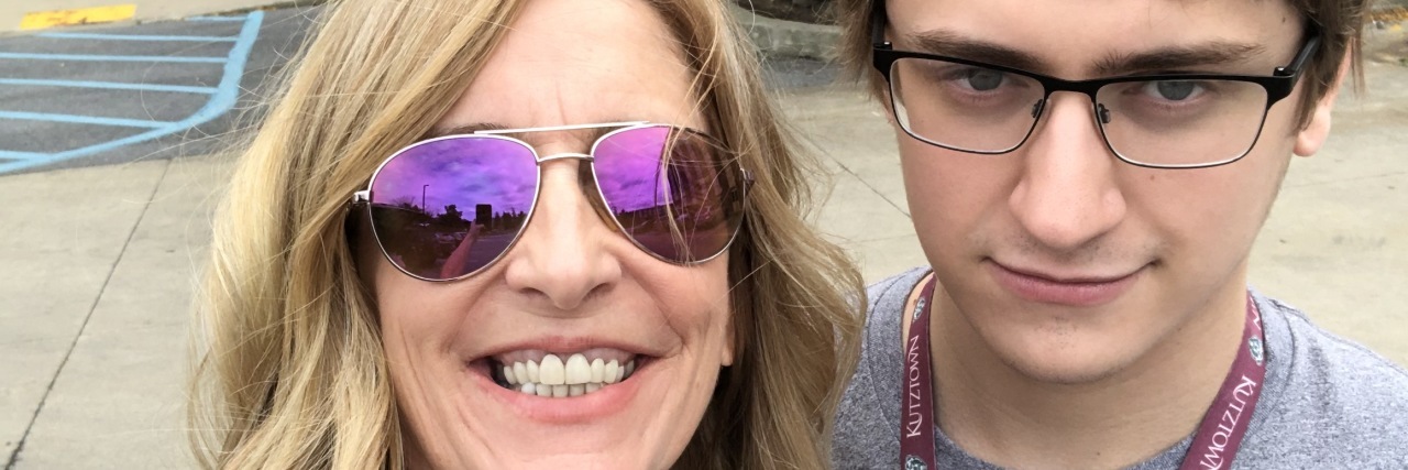 How Life Has Changed Since My Autistic Son Left for College Kathy and Ryan at his university.