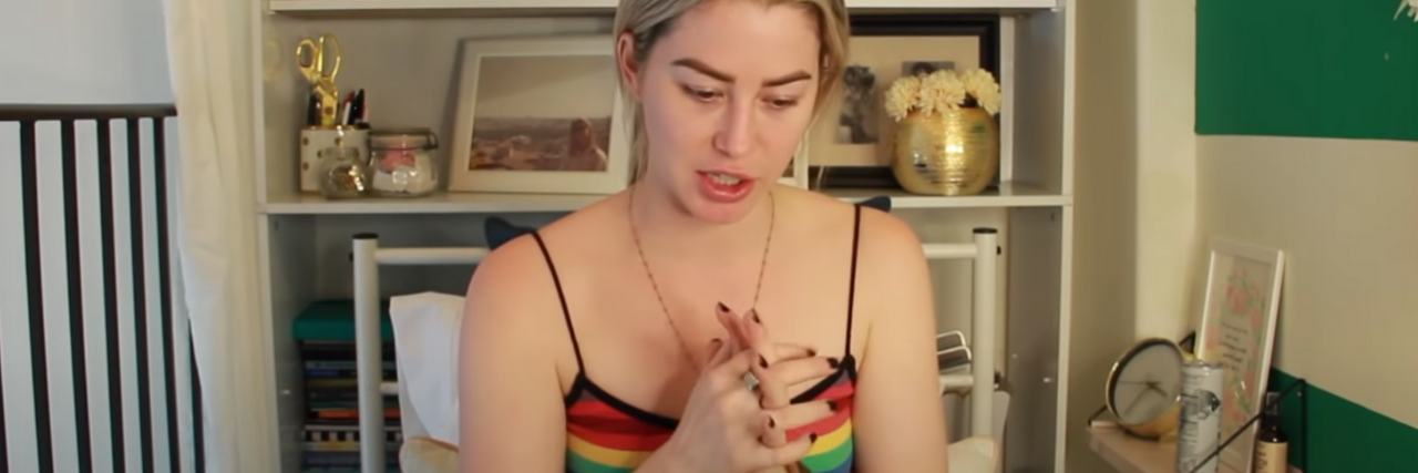 What To Know About Kelsey Darragh's Mental Health Advocacy photo of TV star Kelsey Darragh speaking on YouTube