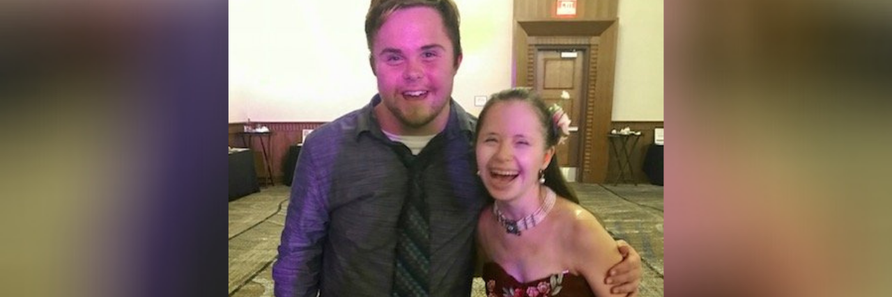 Your Child With Down Syndrome Can Have a Full Life Caden and Yassy at a dance prior to the pandemic.