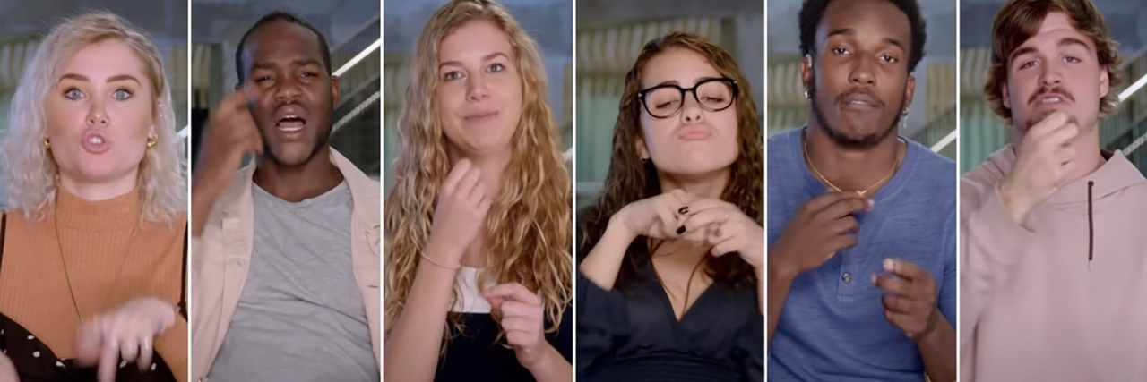 Review of 'Deaf U' on Netflix From a Deaf Young Adult The cast of Deaf U signing.