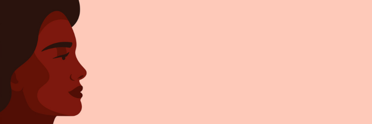 Reframing My Struggle With OCD as an Opportunity Illustration of profile of strong black woman