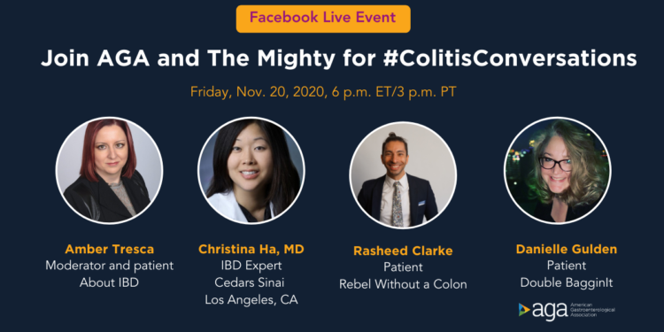 Join the Mighty for #colitisconversations event Friday, November 20 2020 at 6PM ET. Click here to learn more.
