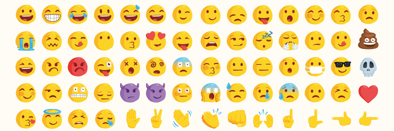Set of emojis.