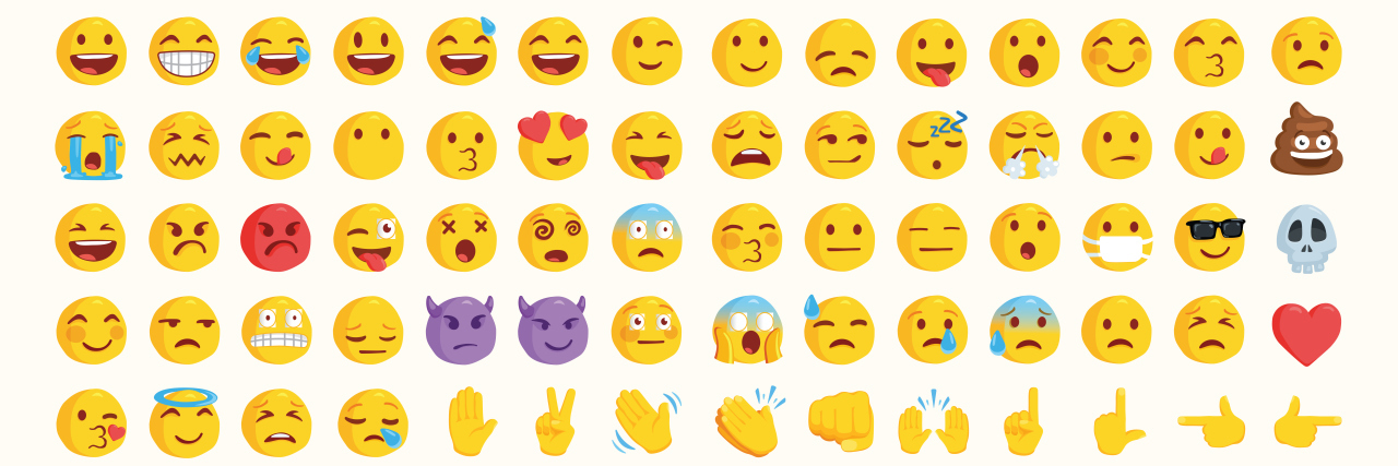 How My Social Learning Disability Makes It Hard to Understand People Set of emojis.