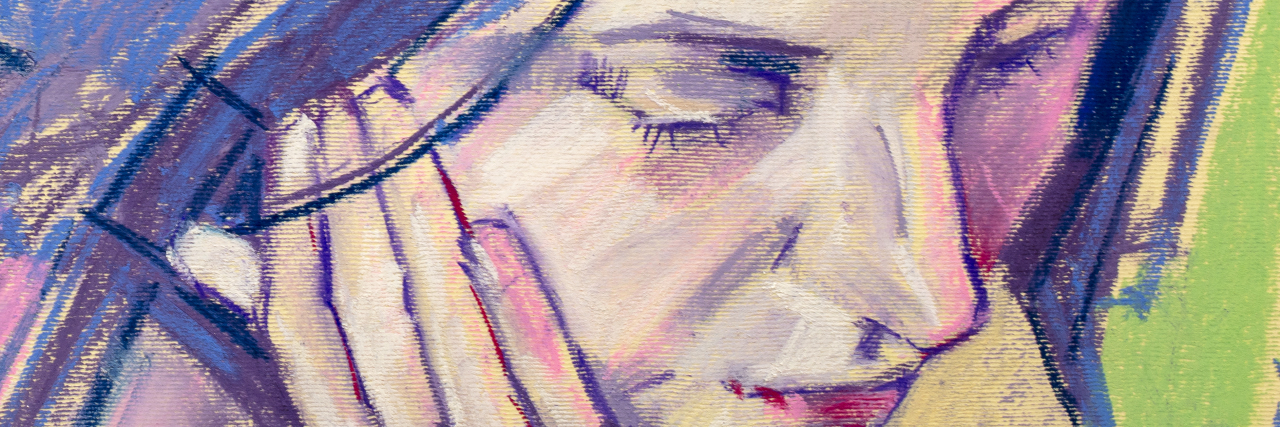 When I Realized I Can't Keep Pushing Through Life With Chronic Illness Portrait of a woman, pencil drawing.