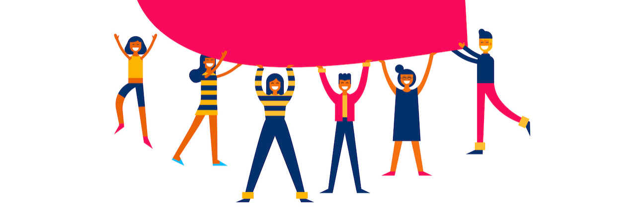 Dysautonomia How to Help Just Diagnosed Love One Group of people holding giant heart