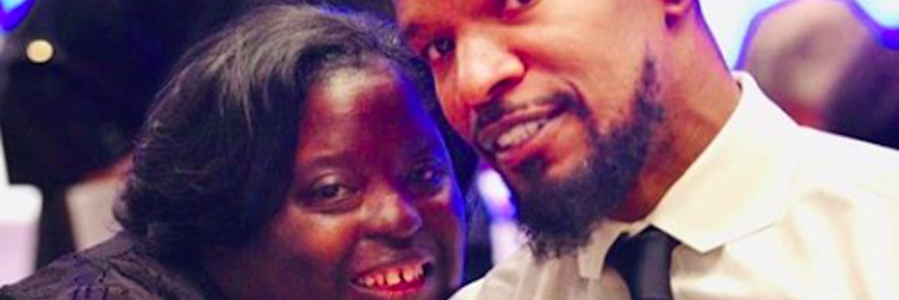 Jamie Foxx Announces Down Syndrome Fund in Sister's Honor DeOndra Dixon and Jamie Foxx