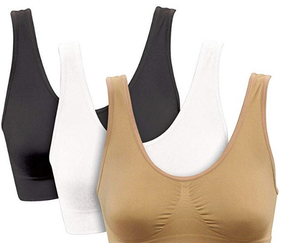 Genie bra soft pull-over wireless bra.