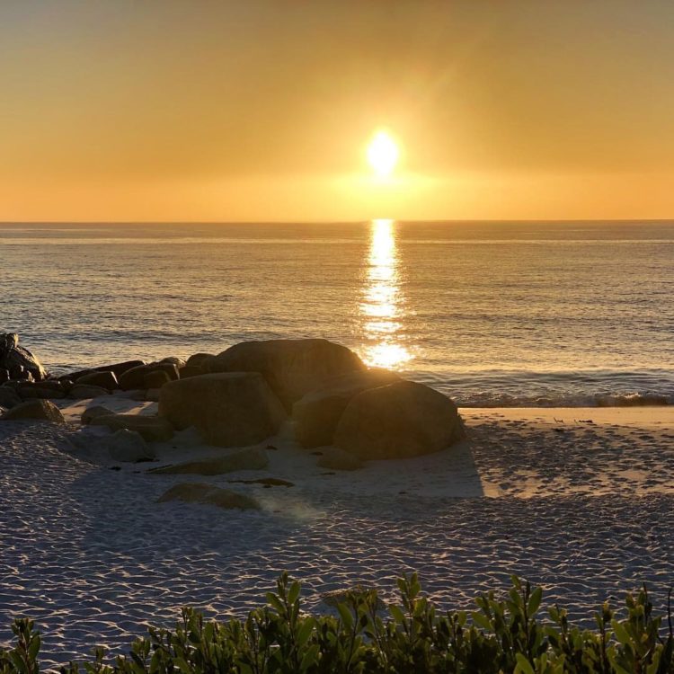 Photo of sunset at the beach