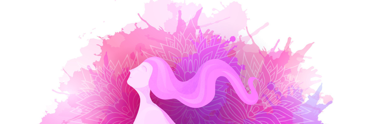 There Is No Shame in Life With Chronic Illness Illustration of flying free woman