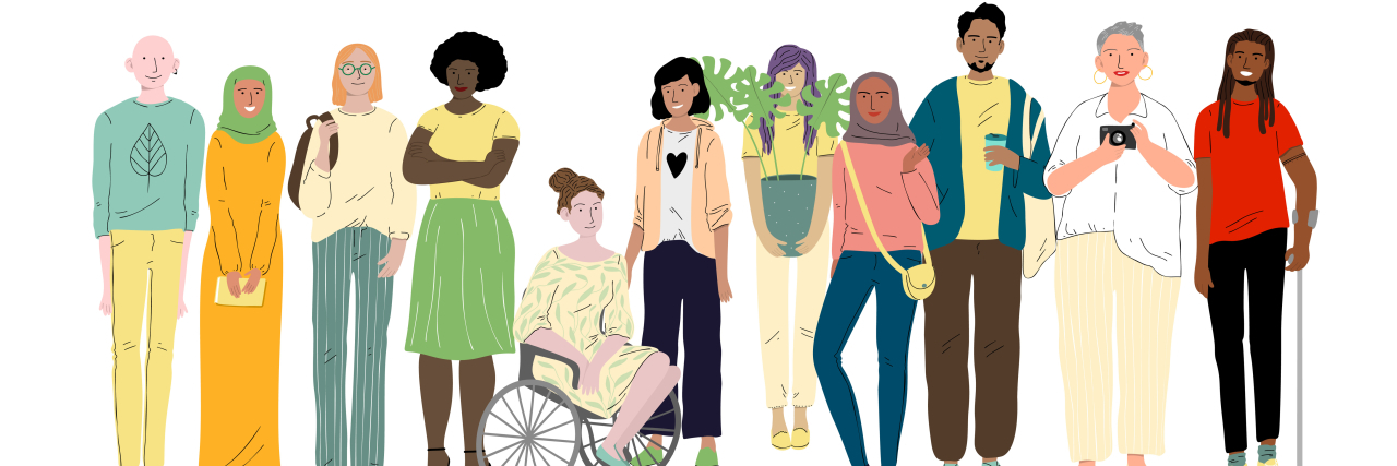 The Importance of Disability Rights in a Post-COVID World Group of diverse adults.