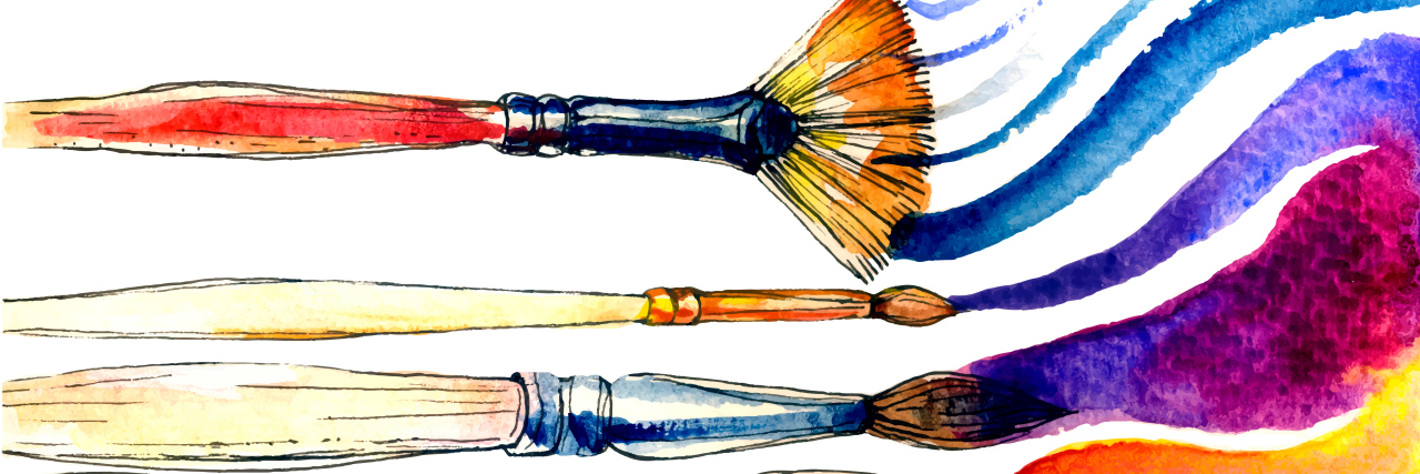 Carl Parker: How Being on the Autism Spectrum Impacts My Art Watercolor brushes on white backdrop.