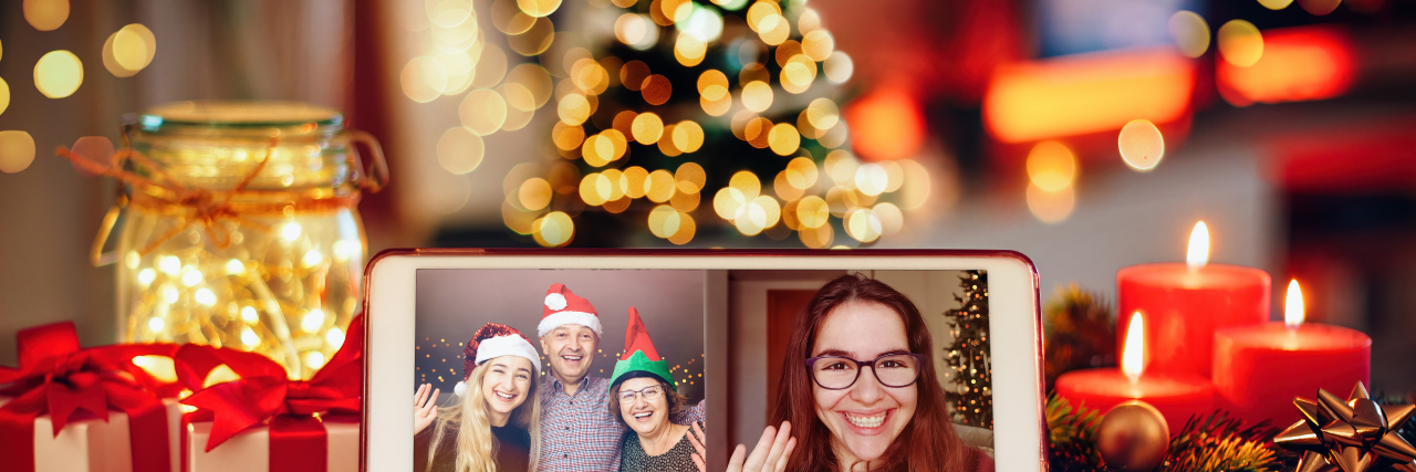 Don't Feel Guilty If You Appreciate This Quiet Holiday Season Christmas video call with the family.