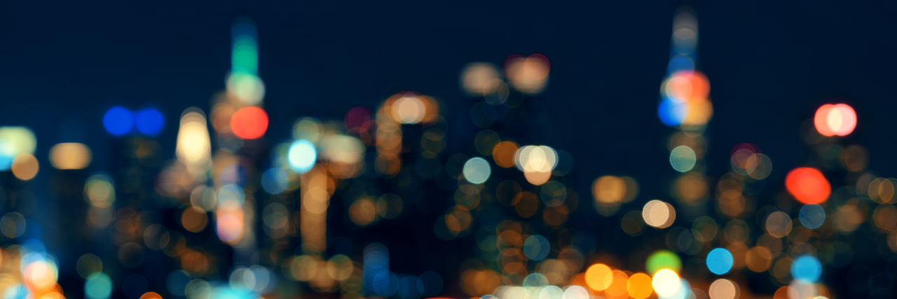 Into the Darkness Again Amid the Confines of COVID-19 the midtown Manhattan skyline