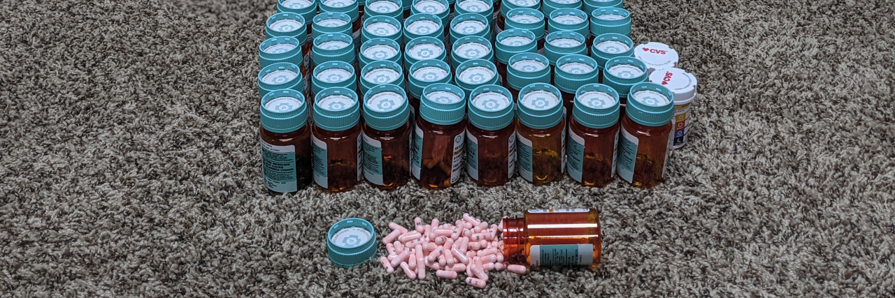Let's Stop Shaming People for Mental Health Medication Pill bottles