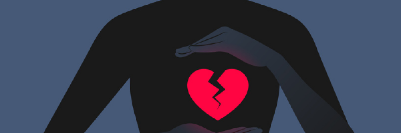 What to Do Instead of Asking Questions to a Grieving Person Two figure of a broken heart