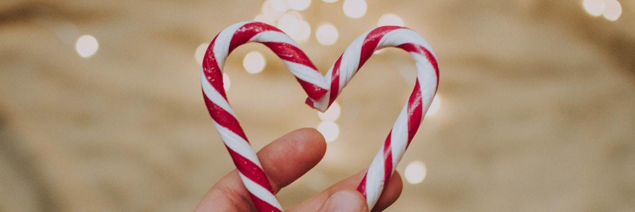 7 Last-Minute 'Gifts' to Give Your Anxious Friend Candy Cane heart