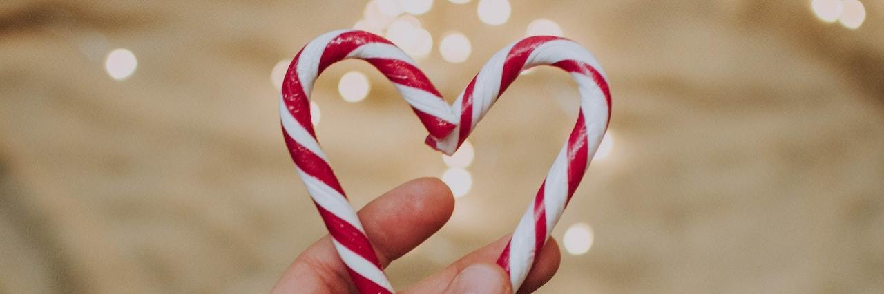 Candy Cane heart