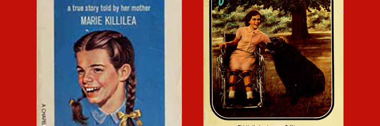 A Tribute to Karen Killilea, From a Woman With Cerebral Palsy Book covers of "Karen" and "With Love From Karen" by Marie Killilea.