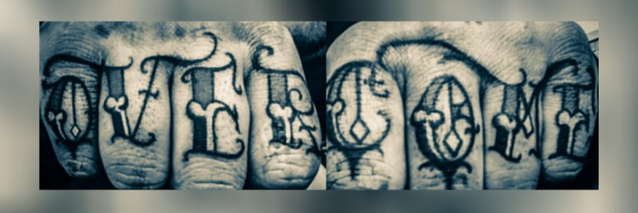 Reconsidering My Labels and Metal Health Diagnoses Photo of letters that spell "welcome" on person's knuckles