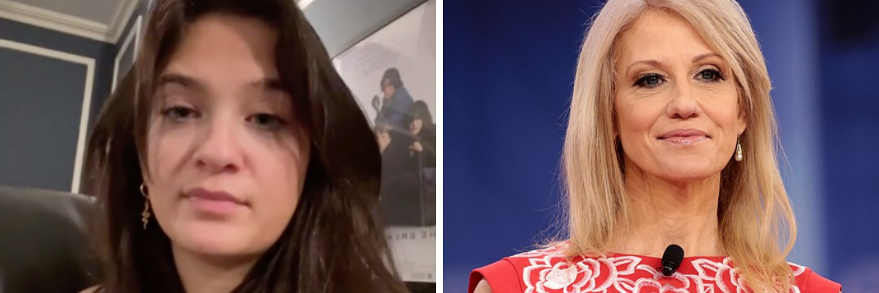 Claudia Conway and Kellyanne Conway