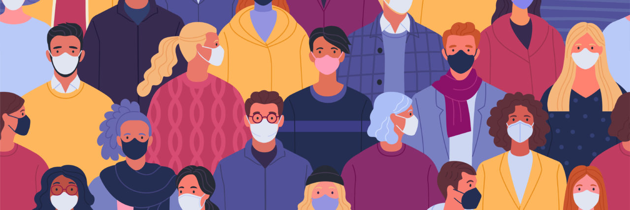 KHN:  New Covid Cases Plunge 25% or More as Behavior Changes People wearing masks