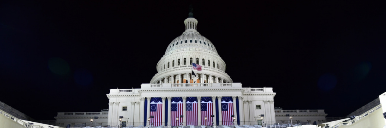 KHN: Biden Calls for a United Front Against Covid Photo of inauguration set up