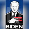 Poster of Biden making a racist hand gesture