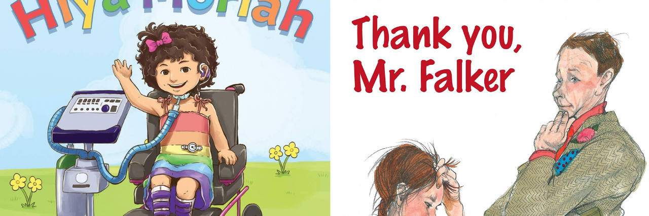 10 Children's Books That Feature Disabled Characters Covers of Hiya Moriah and Thank You Mr. Falker