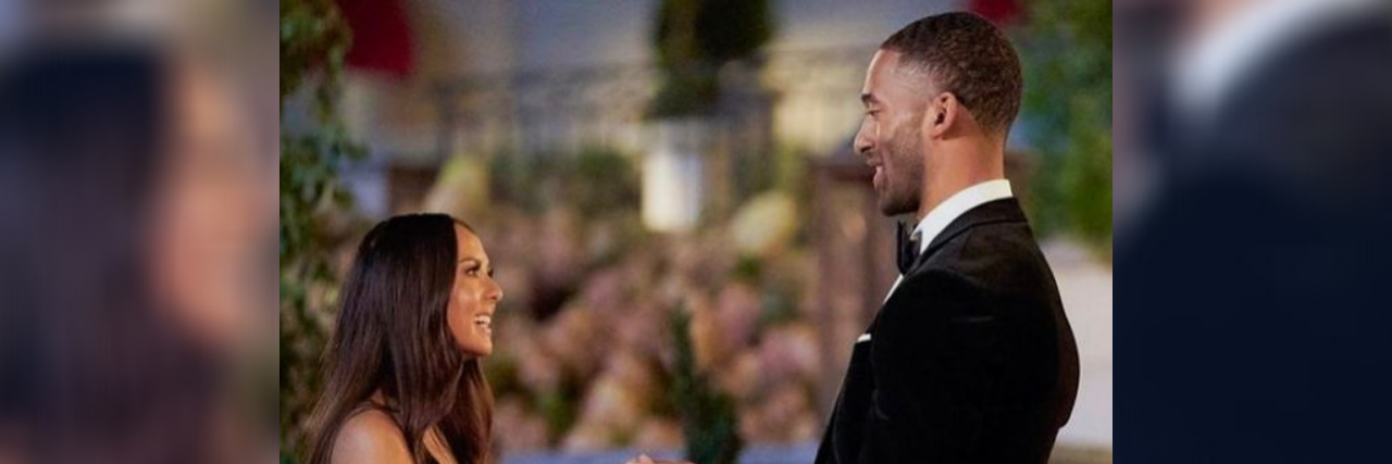 New Season of 'The Bachelor' Includes Deaf Contestant Abigail Heringer and Matt James meet on "The Bachelor."