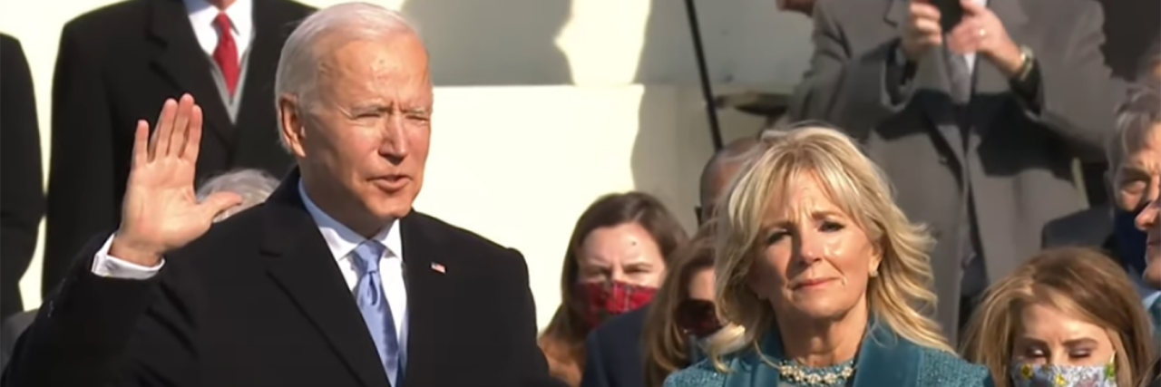 How the Biden Administration Can Support People With Disabilities President Biden taking the Oath of Office on January 20, 2021.