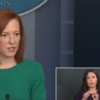 White House press conference with ASL interpreter.