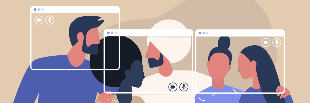 Forgetting How to Socialize Due to COVID-19 illustration of people socializing