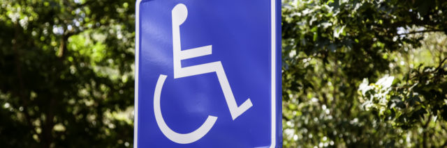 Disability parking sign.