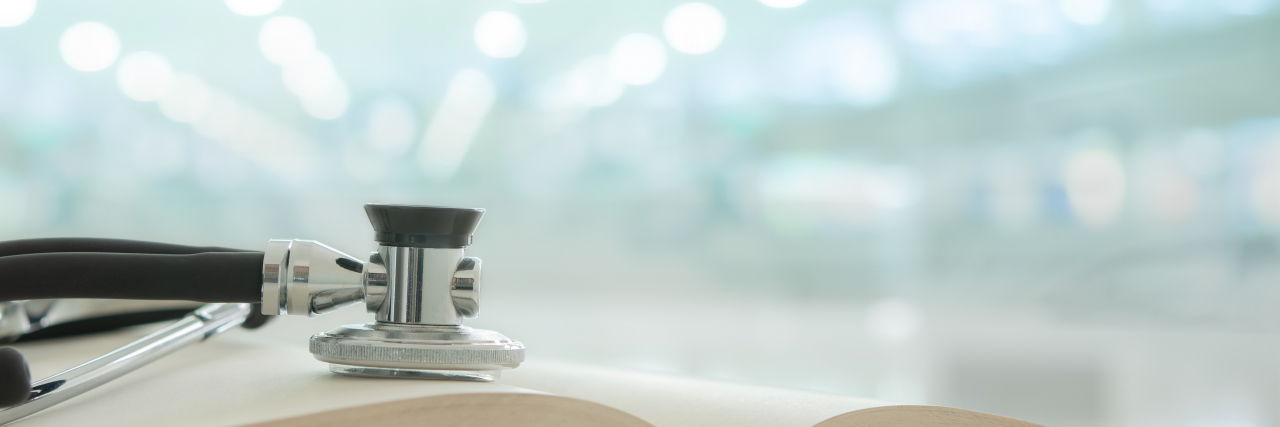 Why Many Patients With Chronic Conditions Must Seek Their Own Answers Stethoscope and medical book.