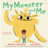 Nadiya Hussain and the cover her her book My Monster and Me