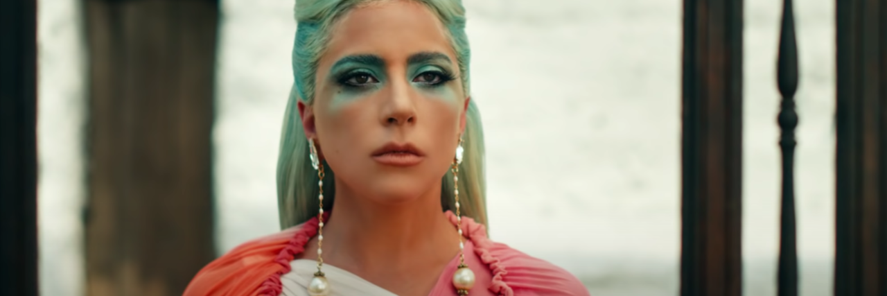 Lady Gaga Helped Me Come Out of the Mental Health Closet A still of Lady Gaga in her 911 music video