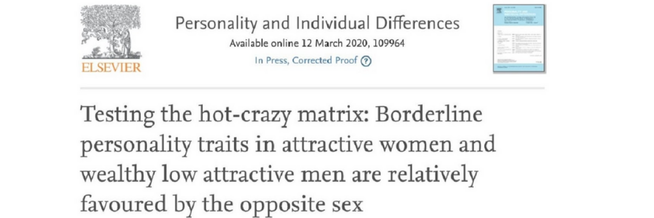 'Hot-Crazy Matrix' Study Is Damaging to Borderline Personity Disorder