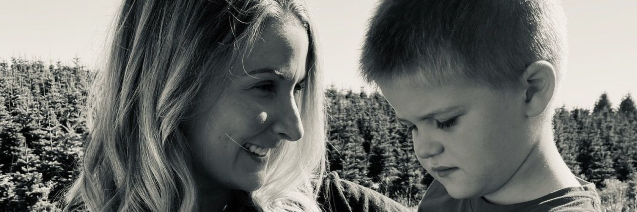 Raising a Child With Autism: You Are Not Alone Lauren holding Wilson.