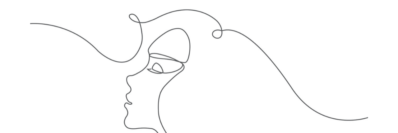 Living With Fibromyalgia, Chronic Illness and Chronic Pain Line drawing of woman's profile