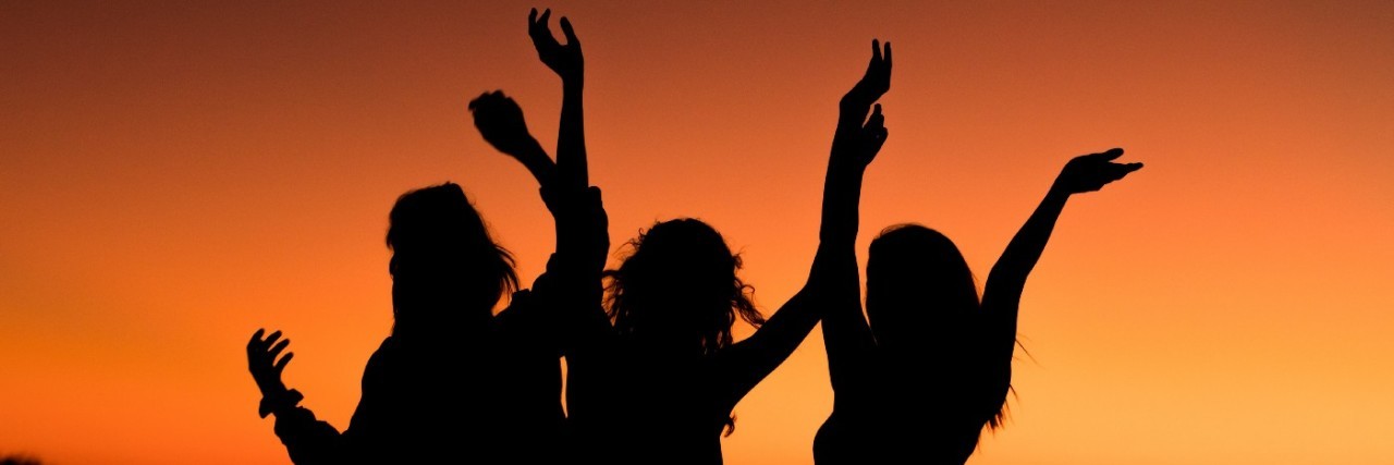 What 3 Yoga Students Taught Me About Inclusive Parenting silhouette of 3 figures