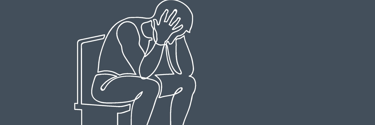8 Things I Wish I Could Tell Pre-Pandemic Me About 2020 illustration of a man with his head between his hands