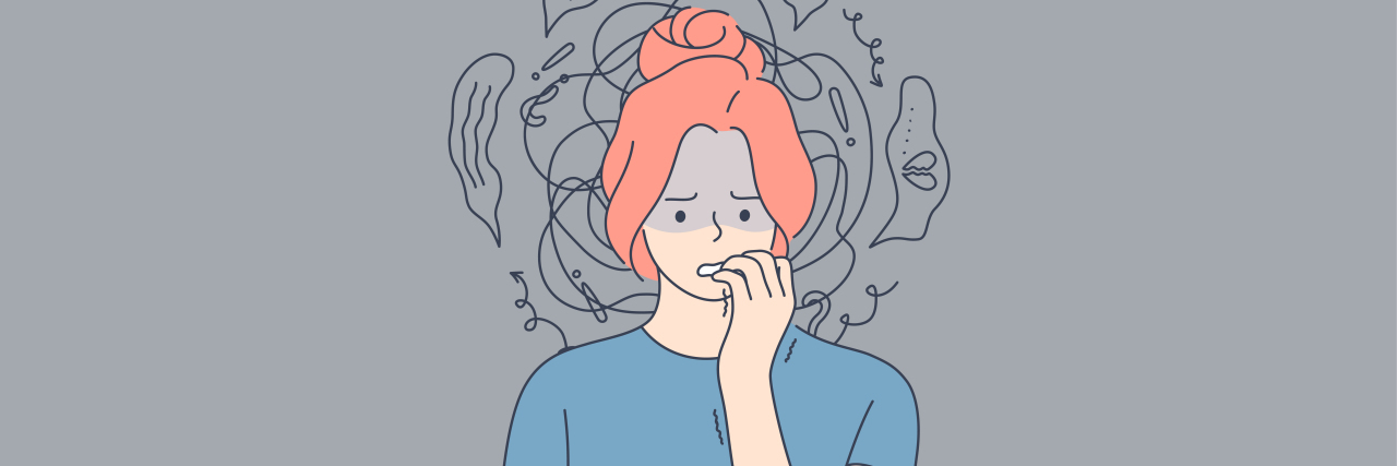 Coping With Incontinence Due to Ehlers-Danlos Syndrome (hEDS) Embarassed, ashamed woman.