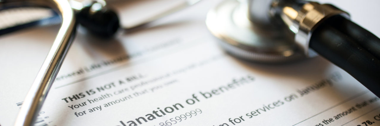 KHN: Pandemic Aid Package Includes Relief From High Premiums Photo of explanation of benefits