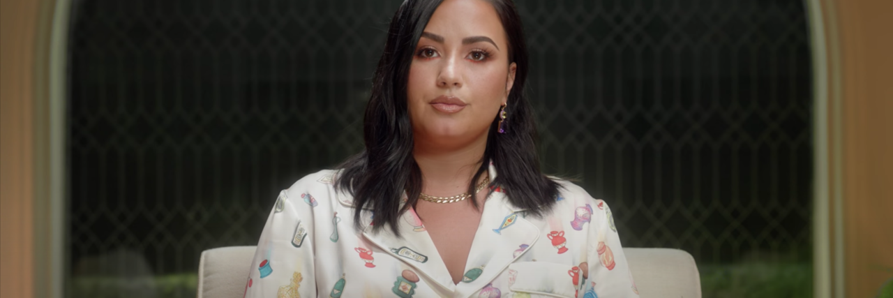 A Trauma Survivor's Response to Demi Locato's Documentary on Addiction Screenshot of Demi Lovato in her documentary Dancing With The Devil