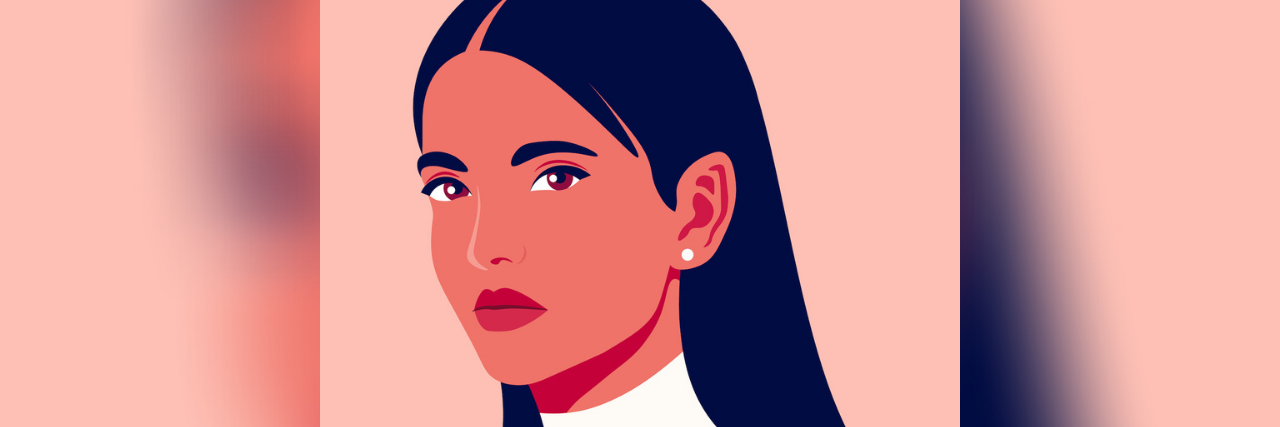 Learning About Concussions and Post-Concussion Syndrome Illustration of Latina woman