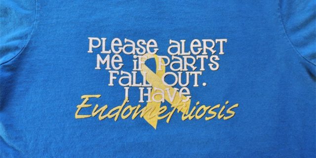 Endometriosis Awareness funny t-shirt: Please alert me when parts fell out.