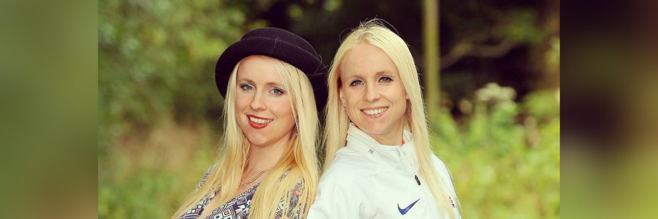 When I Told My Identical Twin That We Might Be Autistic Louise with her identical twin Gemma.